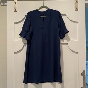 Navy blue shift dress